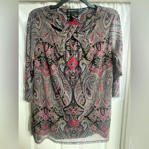 INC international Concepts Paisley Blouse
